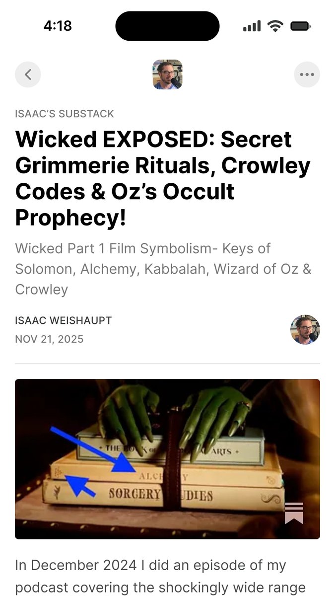 Updates: Wicked Film Analysis, 1947 Special Shows &amp; Black Friday Sale on Patreon! See details on my free Patreon post: patreon.com/posts/14409687…

#Wicked #symbolism