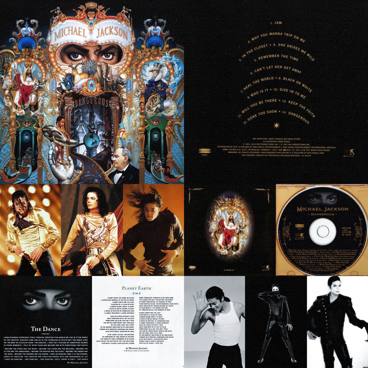 saycamore's tweet image. 34 years of Dangerous: An innovative musical and visual rollercoaster. Genre-defying, aesthetically majestic, spiritually evocative, from intimate introspection to cultural &amp;amp; political reflection. Reinvention perfected.