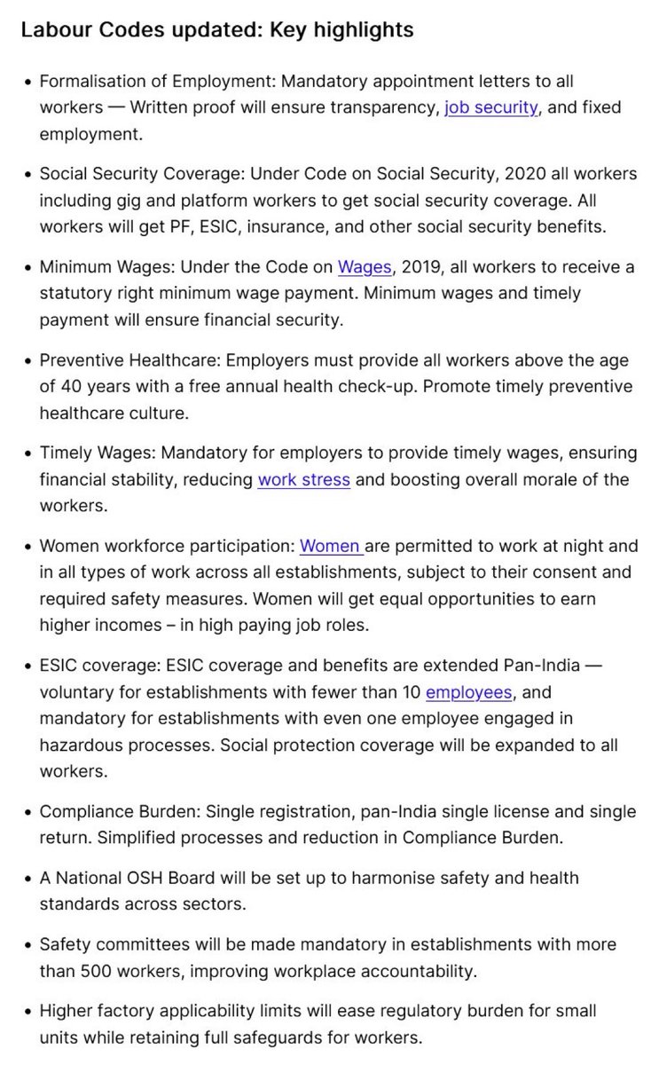 Sanju_Verma_'s tweet image. #LabourCodes by Modi Govt are  transformative..#Modinomics 💪💪