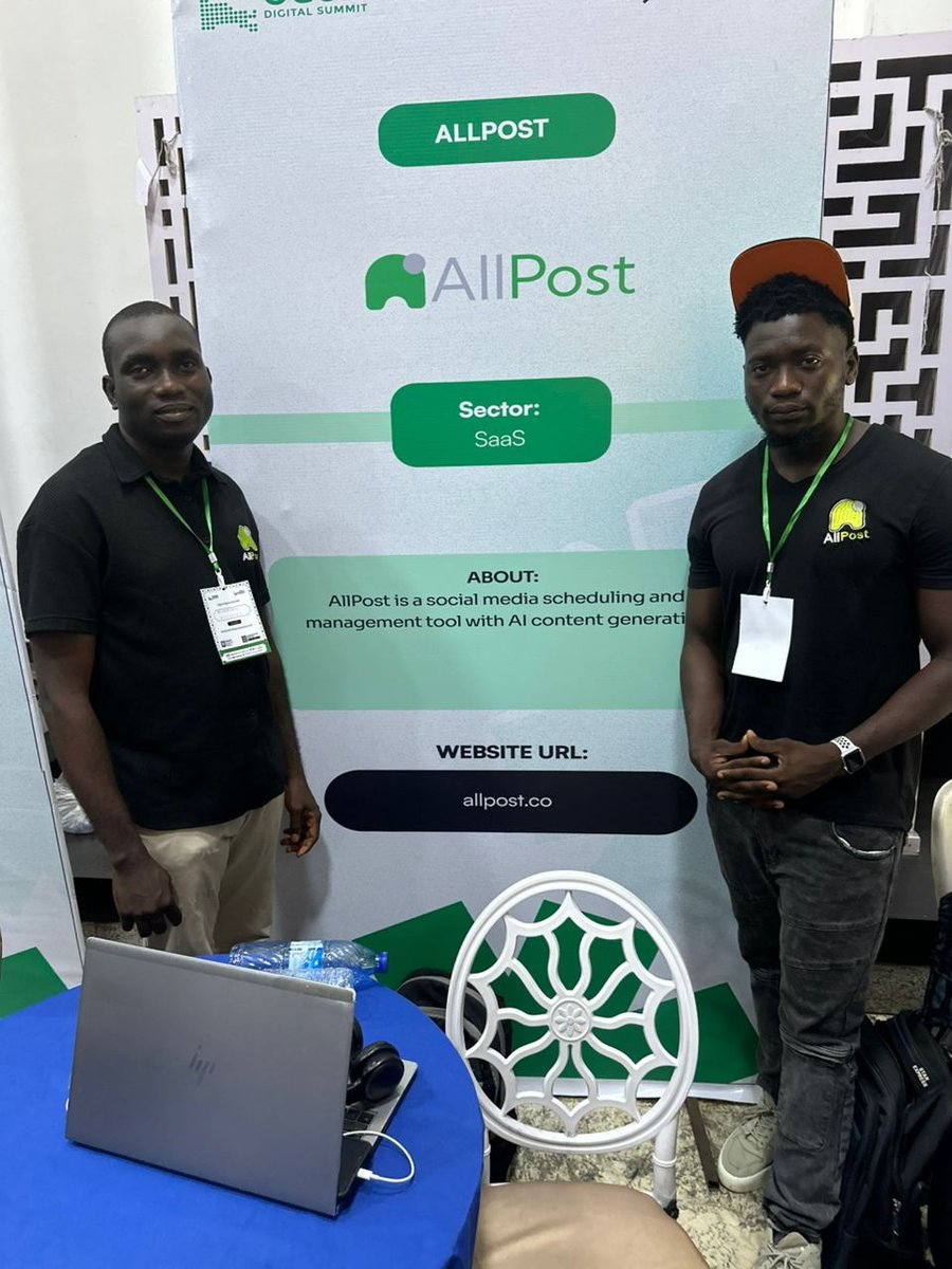 useAllPost's tweet image. We want to extend our sincere gratitude to the organizers of the @OgunDgtSummit for featuring @useAllPost as one of the startups. Your efforts have truly made an impression!
#ODS2025 #OgunDigitalSummit