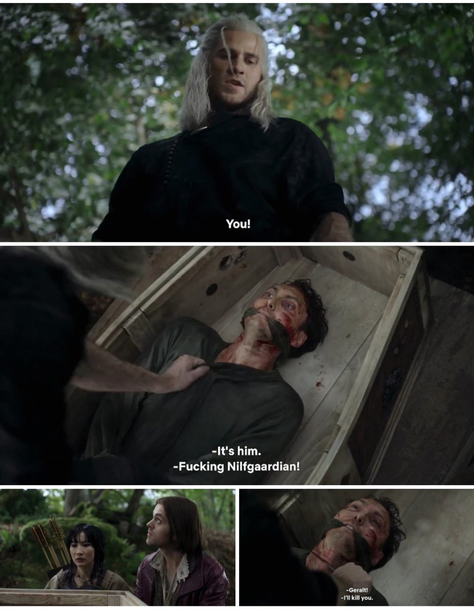 astaldis's tweet photo. The Witcher S4E1 - What Doesn't Kill You Makes You Stronger: Script excerpt from instagram https://t.co/nqJAOtdE7D
#witchernetflix #geraltofrivia #jaskier #milva #cahir #s4e1 #baptismoffire #liamhemsworth #joeybatey #mengerzang #eamonfarren #cahirmawrdyffrynaepceallach #tws4 https://t.co/9G9iIJxwKS