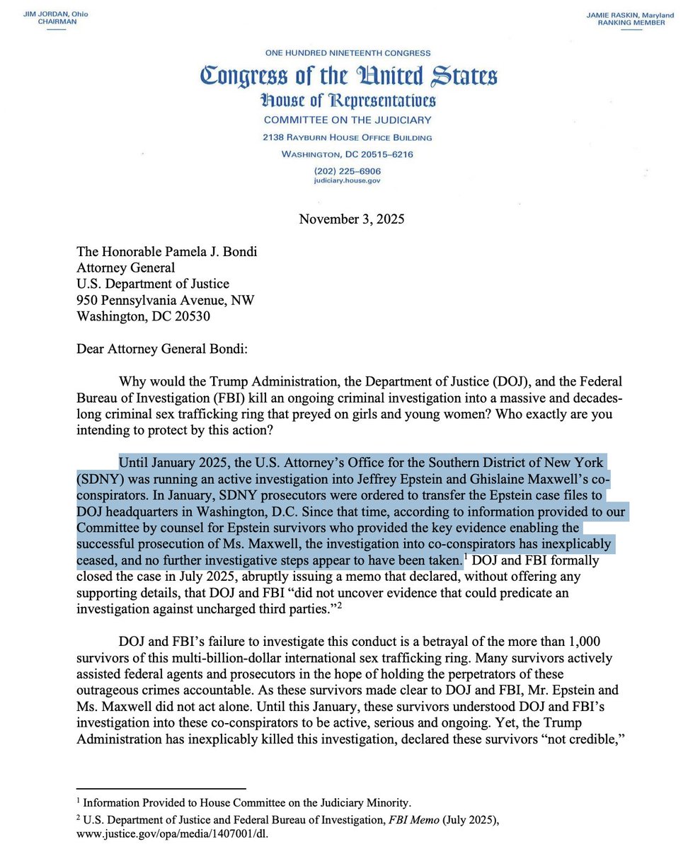 rgoodlaw's tweet image. Reminder 

&quot;The [SDNY] was running an active investigation into Jeffrey Epstein[&apos;s] ... coconspirators. In January, SDNY prosecutors were ordered to transfer the Epstein case files to DOJ headquarters ... the investigation into co-conspirators has inexplicably ceased.&quot;