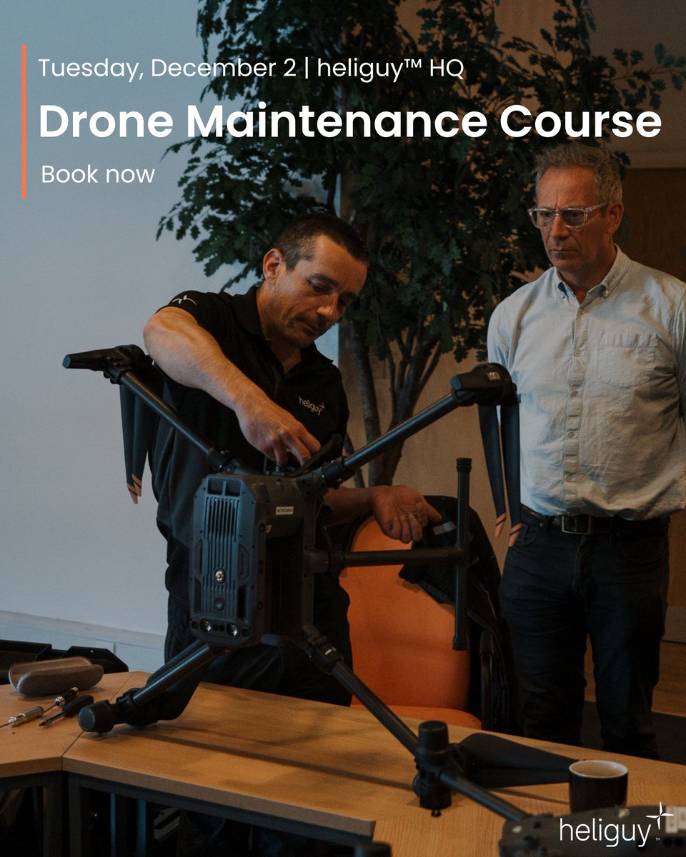 Don’t miss your chance to join our December 2nd Drone Maintenance Course at heliguy™ HQ — limited places remain, so reserve your spot now.

heliguy.com/products/drone…

Learn how to keep your DJI Enterprise drones safe, compliant, and mission-ready.

#drones #maintenance