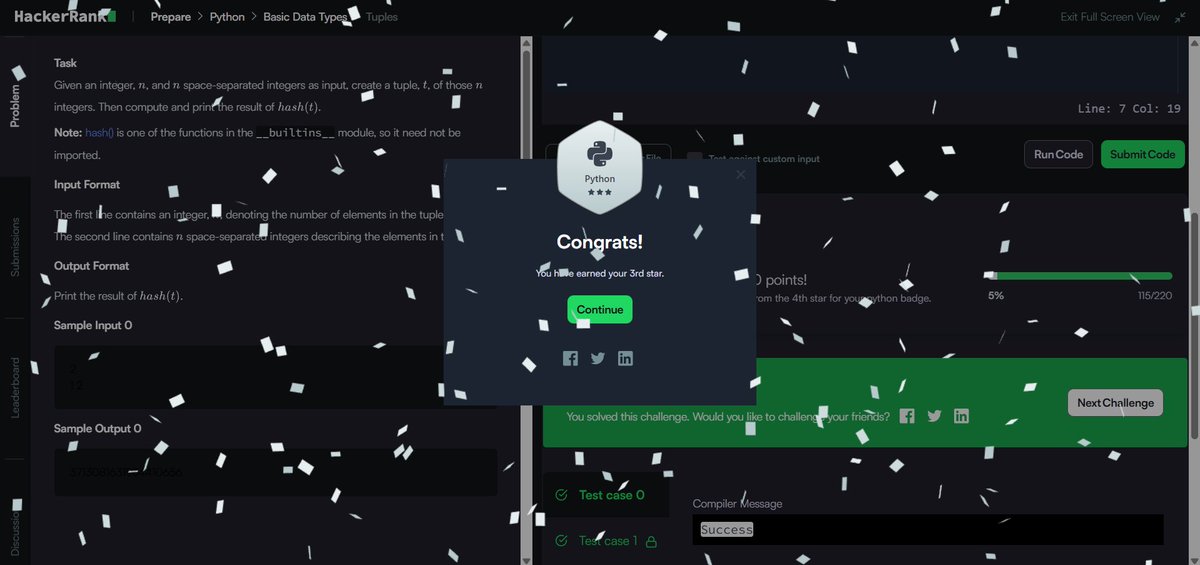 iamaditya_3's tweet image. Day 21 of #100DaysOfCode

Solved 4 Python problems on HackerRank + earned my 3rd Python star

Started AI/ML fundamentals (Apna College):

AI, ML basics, DL, GenAI, types of ML, supervised learning, classification, algorithms &amp;amp; more. Will finish tomorrow.

#Python