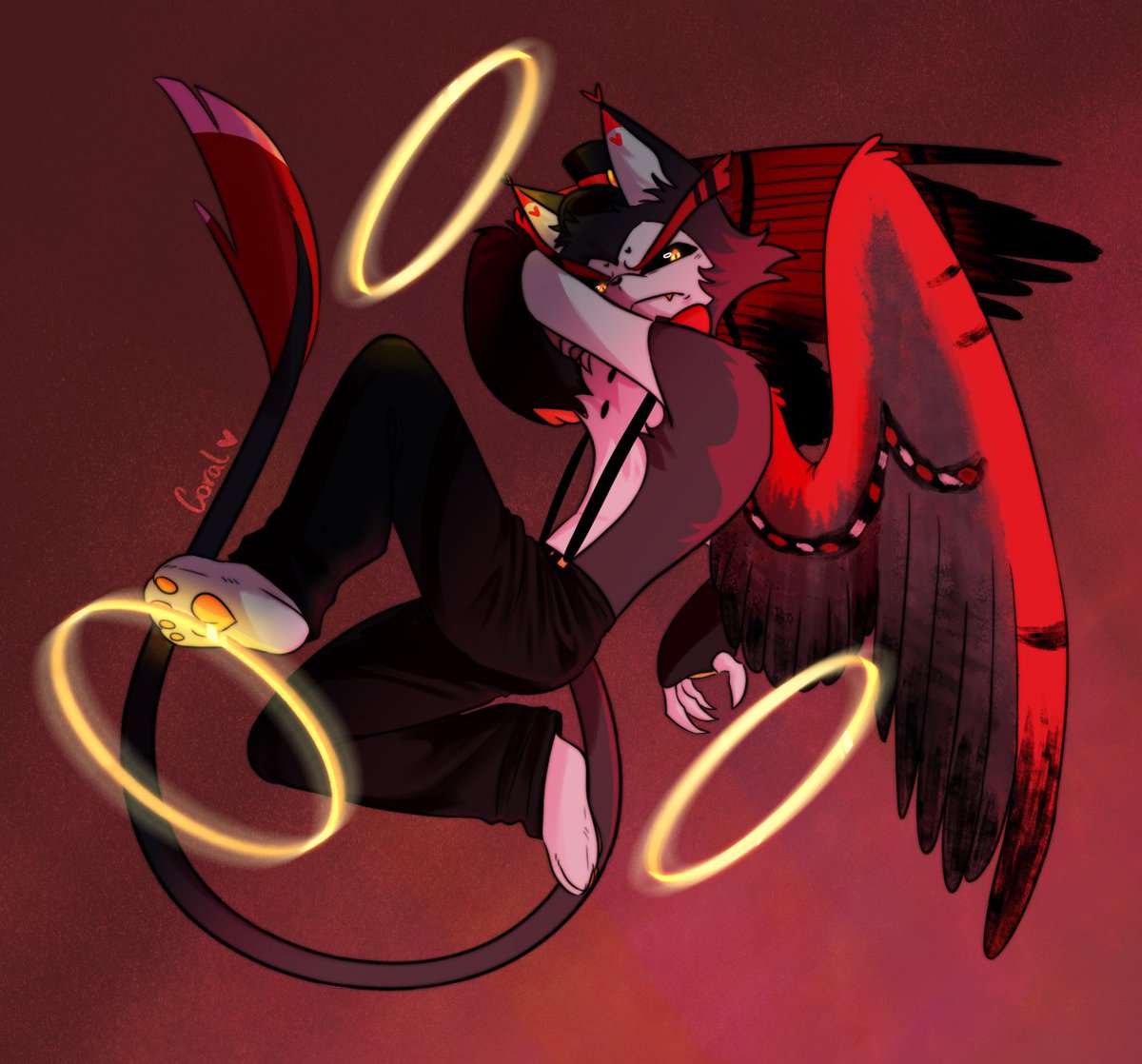 coralflo_w's tweet image. I love this old cat
(go get your boo)
#hazbinhotelseason2 #husk #huskerdust