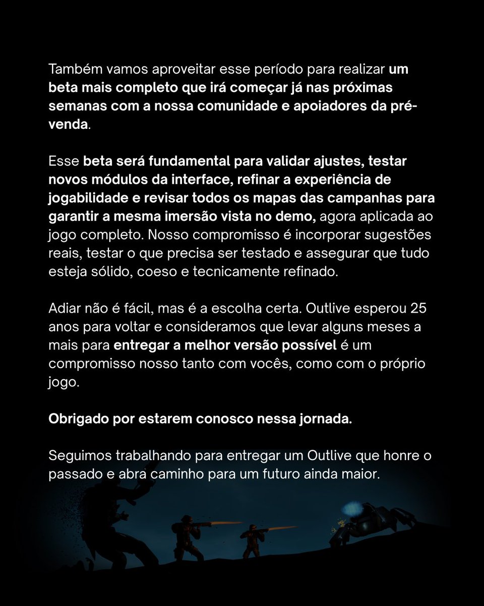 ContinuumEntert's tweet image. Atualizações sobre o Outlive 25