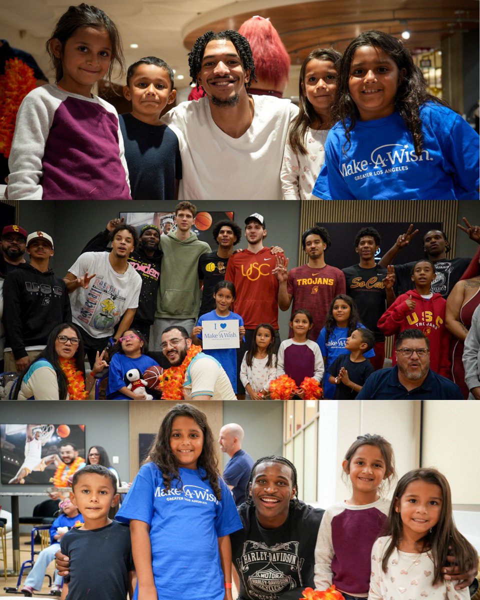 houseof_victory's tweet image. Had the BEST time with families from @makeawishla at a recent @USC_Hoops game 🫶 

Making memories on and off the court ✌️