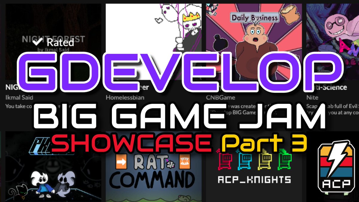 AwesomeComboPro's tweet image. GDevelop BIG Game Jam, Showcase 3

More highlights! Featuring Another Day with Cthulu, Take Control, and Bastion of Lumen

Watch: youtu.be/AuzpD_XHAtw

#gdevelop @GDevelopApp @itchio @aseprite #gamedev #GameJam #BigGameJam8 #indiedev #pixelart