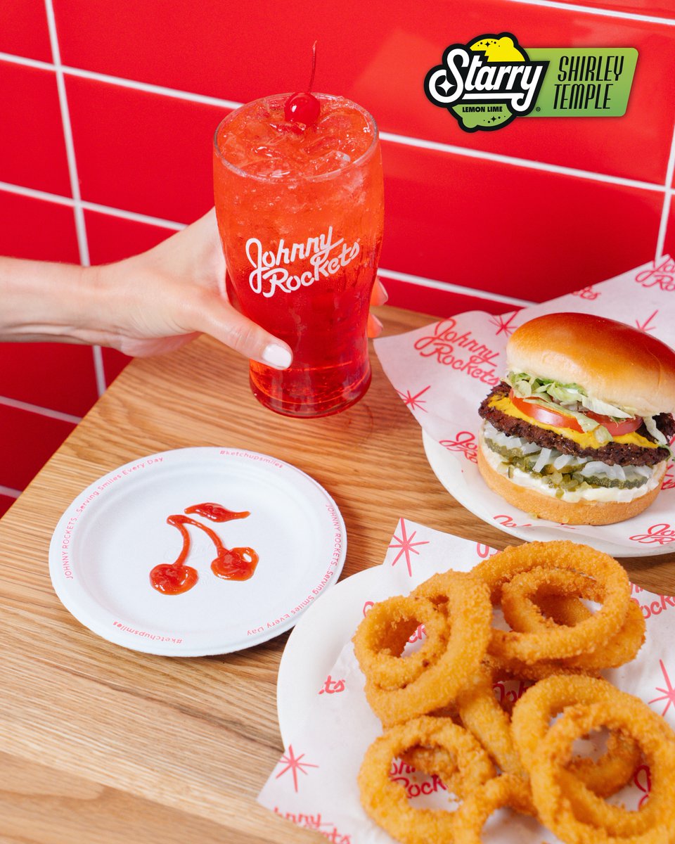 Our <a href="/starrylemonlime/">Starry</a> Shirley Temple is almost too cute to sip . . . almost 🥤🍒

Visit johnnyrockets.com/disclaimers for additional details and restrictions.