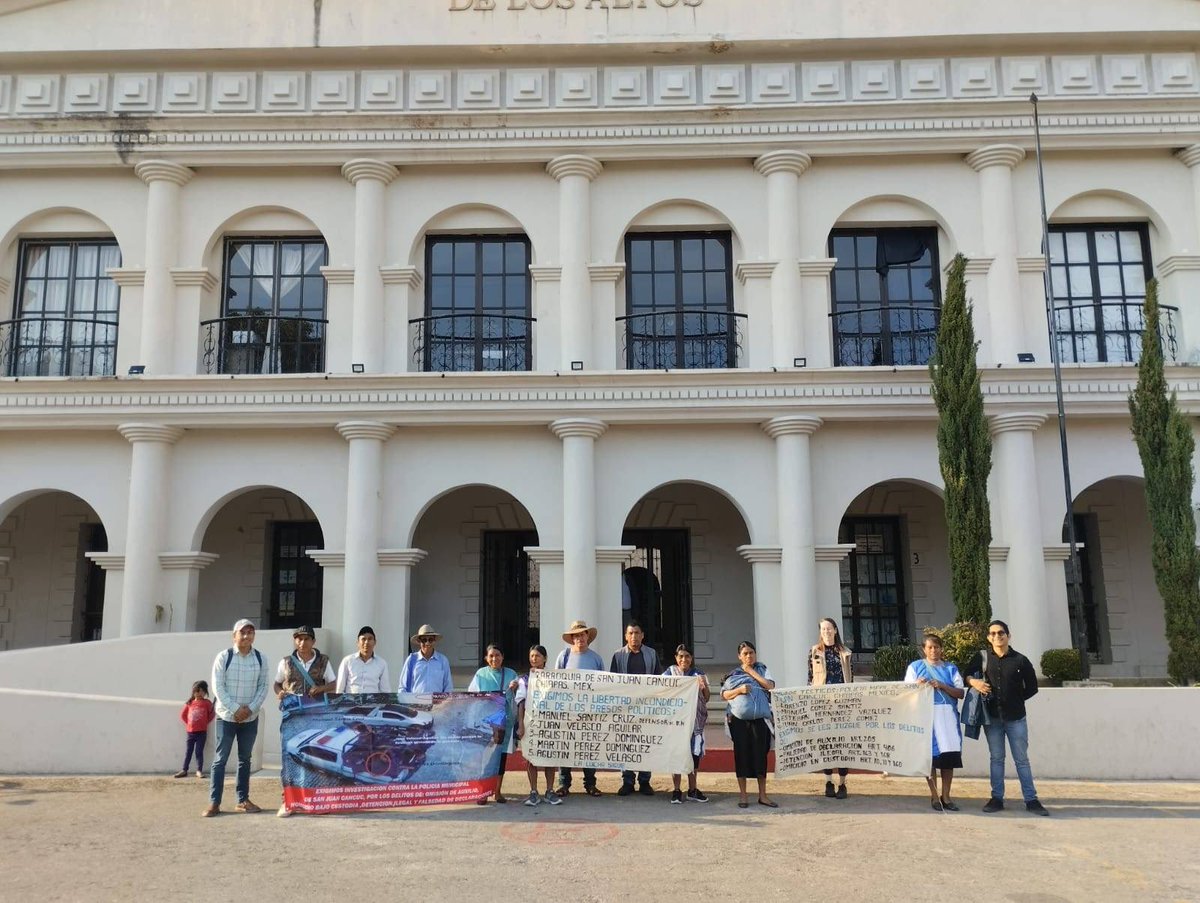 Última hora ‼️

El Tribunal Colegiado del Poder Judicial al resolver los amparo 64 y 65/2025 del caso de los 5 compañeros  defensores de San Juan Cancuc, resolvió otorgar el amparo y la protección judicial, ordenando su inmediata libertad.