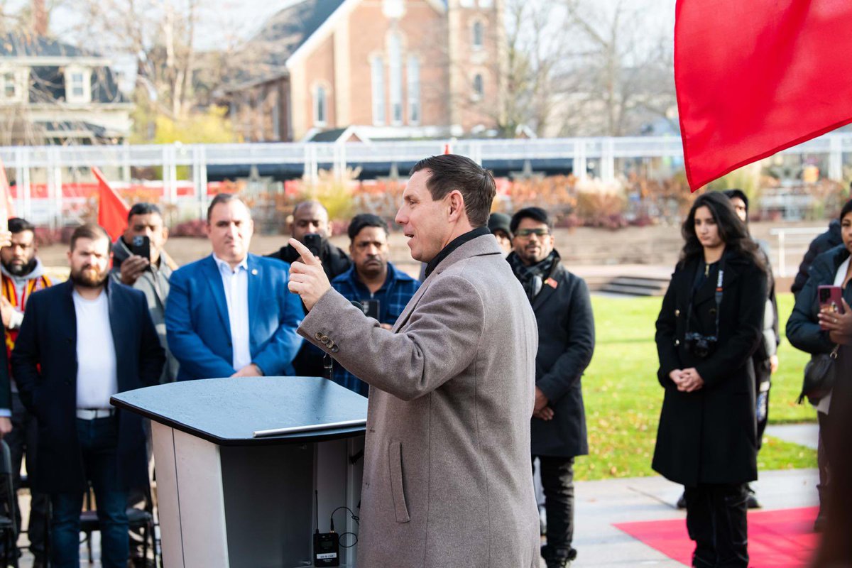 patrickbrownont's tweet image. This morning, a community flag raising was held in Ken Whillans Square to recognize Tamil Eelam National Flag Day.

The City of Brampton recognizes November 21 as Tamil Eelam National Flag Day, honouring the collective identity of Eelam Tamils and their ongoing resistance to…