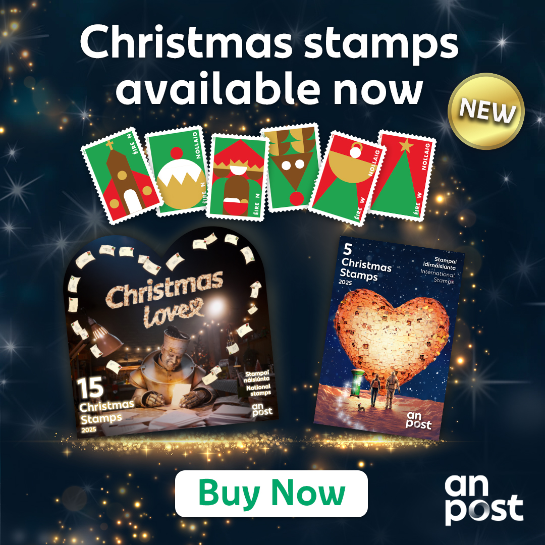 Postvox's tweet image. Send Christmas love early this year with An Post 💌🎁

Buy now in-app, online at anpost.com/christmas, or in your local post office!