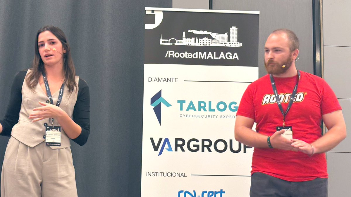 rootedcon's tweet image. Nos adentramos en la tarde con “De mayor quiero ser malo: Un pentesting público gratis” con Rafael Ruiz (@CloudyOle) y Belén Rodríguez 🏴‍☠️