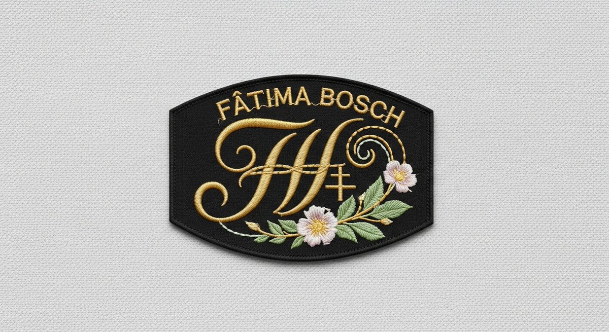 DigitEMB's tweet image. Elegant Fátima Bosch monogram patch—digitized with precision and crafted with floral detailing 🌸✨. Need your design converted into high-quality embroidery? Email support@digitemb.com 💛🧵
#DigitEMB #Embroidery #Digitizing #CustomPatch #FloralDesign #MonogramArt #StitchWork
