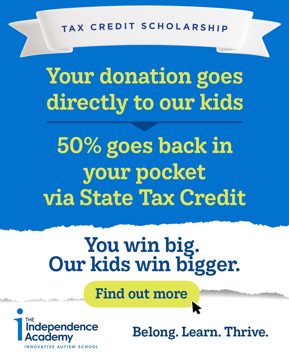 If you donate to our SGO Scholarship fund 100% of your money will go towards helping a student attend IA. (Oh, and you get a 50% state tax credit on that donation including additional federal deductions if you itemize!) #GivingTuesdayv Donate here -> iaindiana.org/sgo-tax-credit