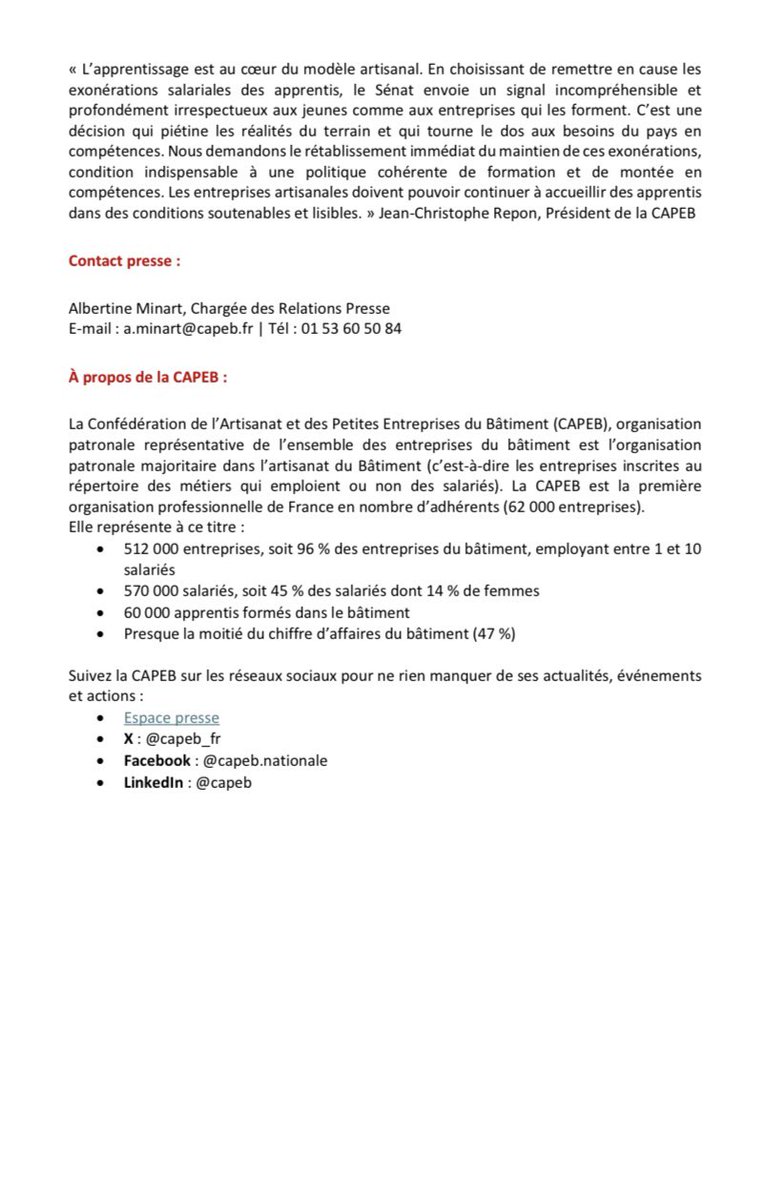 La CAPEB tweet media