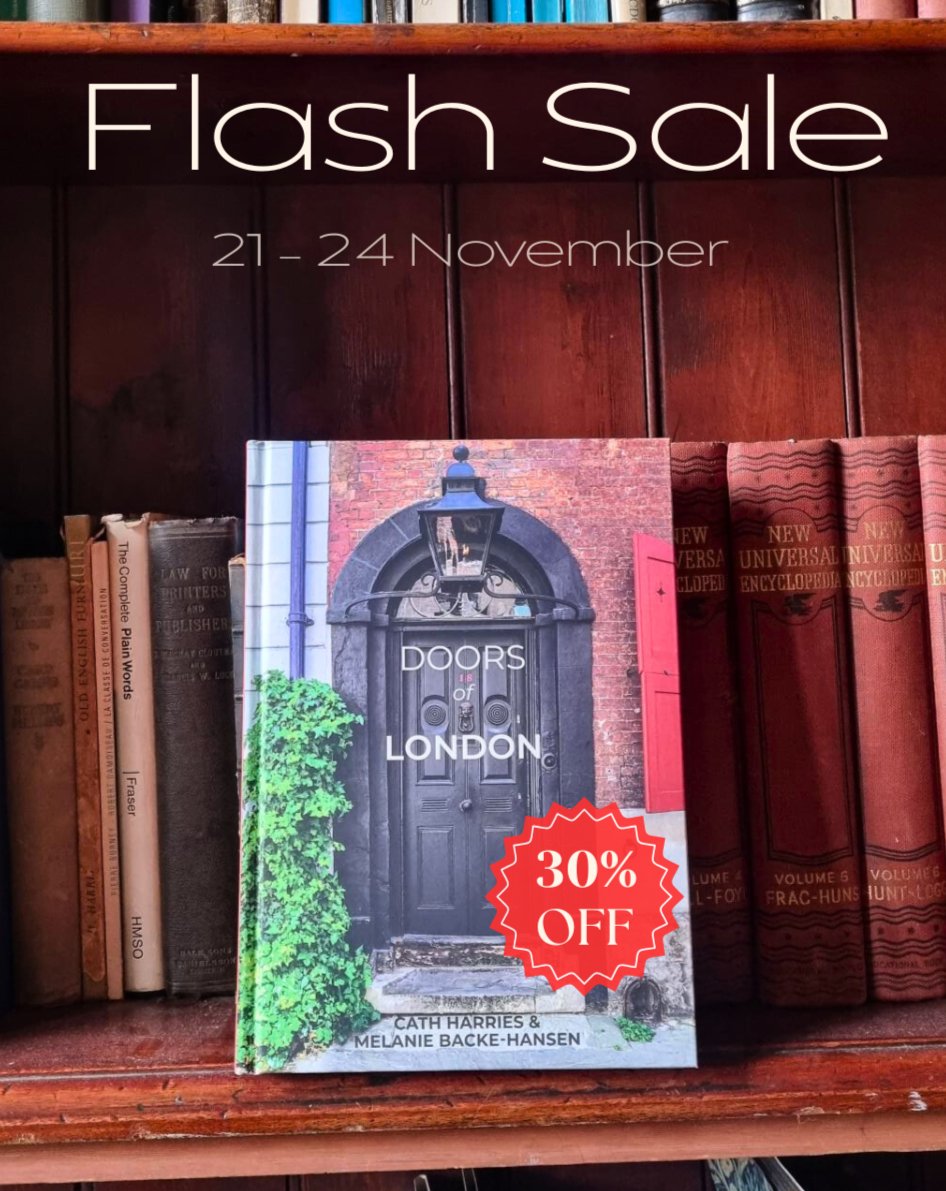 SheldrakePress's tweet photo. Our flash sale has begun! To celebrate one year since its publication, we are offering ‘Doors of London’ at 30% off, with free gift-wrapping and shipping for UK buyers, if you order directly through https://t.co/qsYSG5KBDv 📚

#architecture #book #flashsale #london https://t.co/C62Y1J4r1F