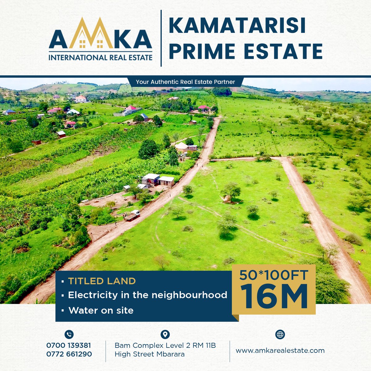 candleronah's tweet photo. The Kamatarisi prime estate is still available for sale just 1km from the tarmac,50/100 ft goes for only 16M 
#YourAuthenticRealEstatePartner https://t.co/AASz28viQ4
