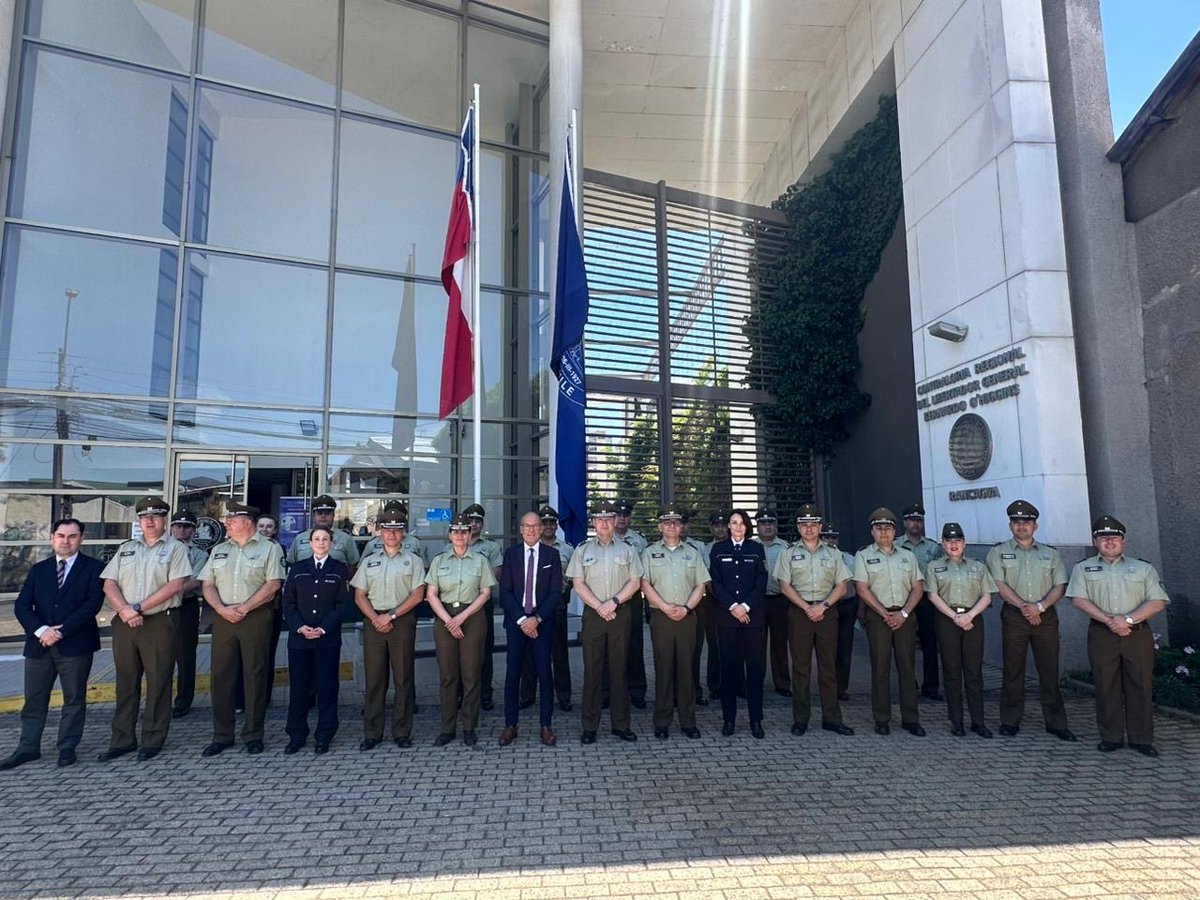 CarabInternac's tweet image. #Rancagua: En la Región de O’Higgins, se reunió la Policía de #Friburgo, con los carabineros que desarrollan sus servicios desde la Jefatura de Zona, Prefecturas, Comisarías y Destacamentos, fortaleciendo los lazos internacionales y nuestra modernización.
#OrdenyPatria