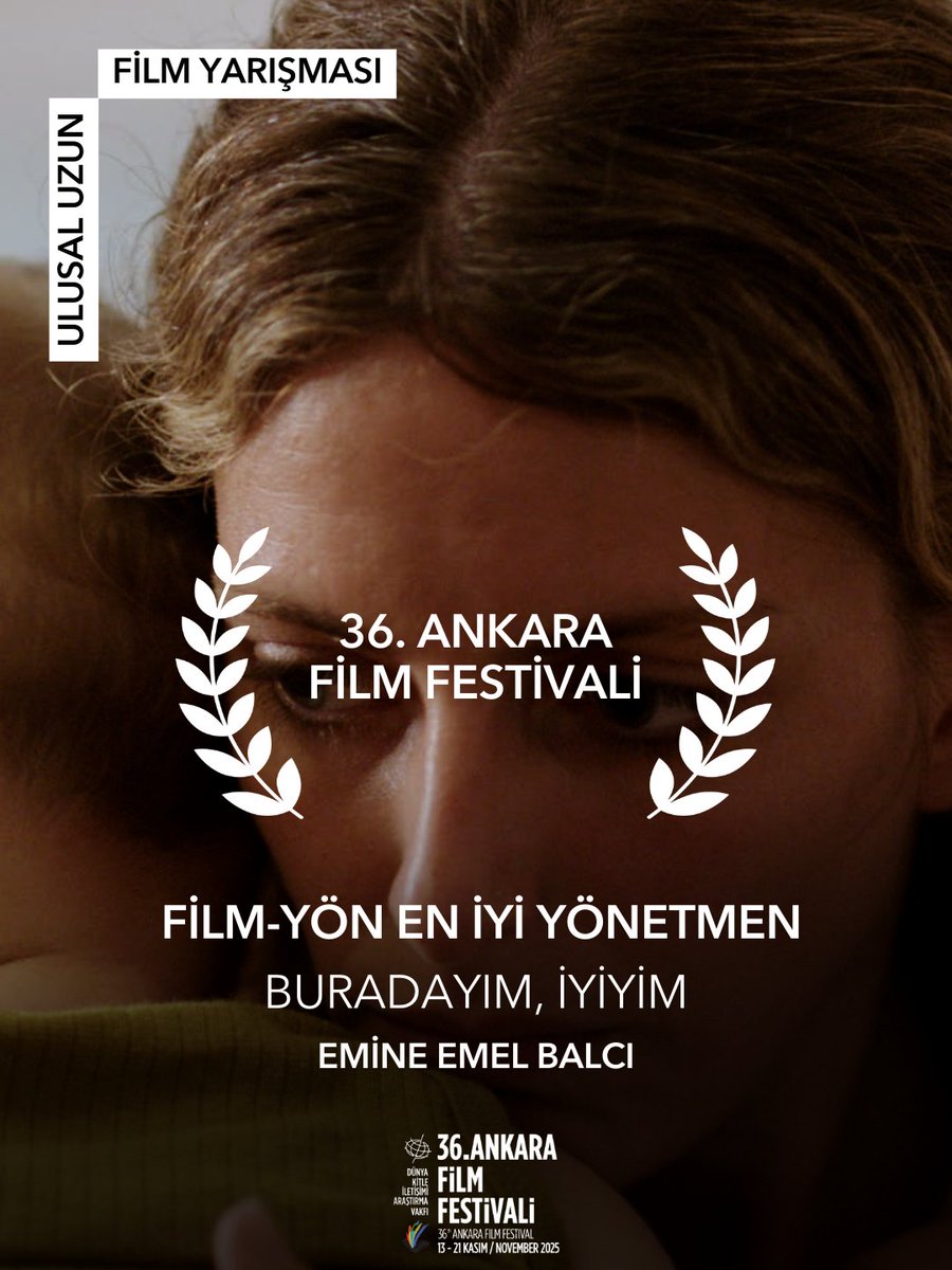 AnkaraUFF's tweet image. #AnkaraFF2025 Ulusal Uzun Film Yarışması “FİLM-YÖN En İyi Yönetmen”: 

EMİNE EMEL BALCI (Buradayım, İyiyim)

SEYFETTİN TOKMAK (Tavşan İmparatorluğu)

#36AnkaraFF @seyfocus 🏆