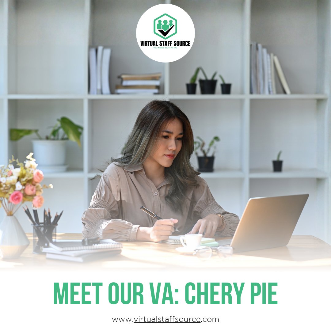 VirtualStaffSrc's tweet image. Meet Chery Pie! 🌟

Position: Executive Assistant 👩‍💻
Favorite Book: Little Women 📖
Favorite Color: Pink 🌸
Loves watching movies/shows 🎬 
Dream Destination: Singapore 🇸🇬

#VirtualStaffSource #virtualassistant #recruitment #WFH #gainfreedom #digitalmarketing