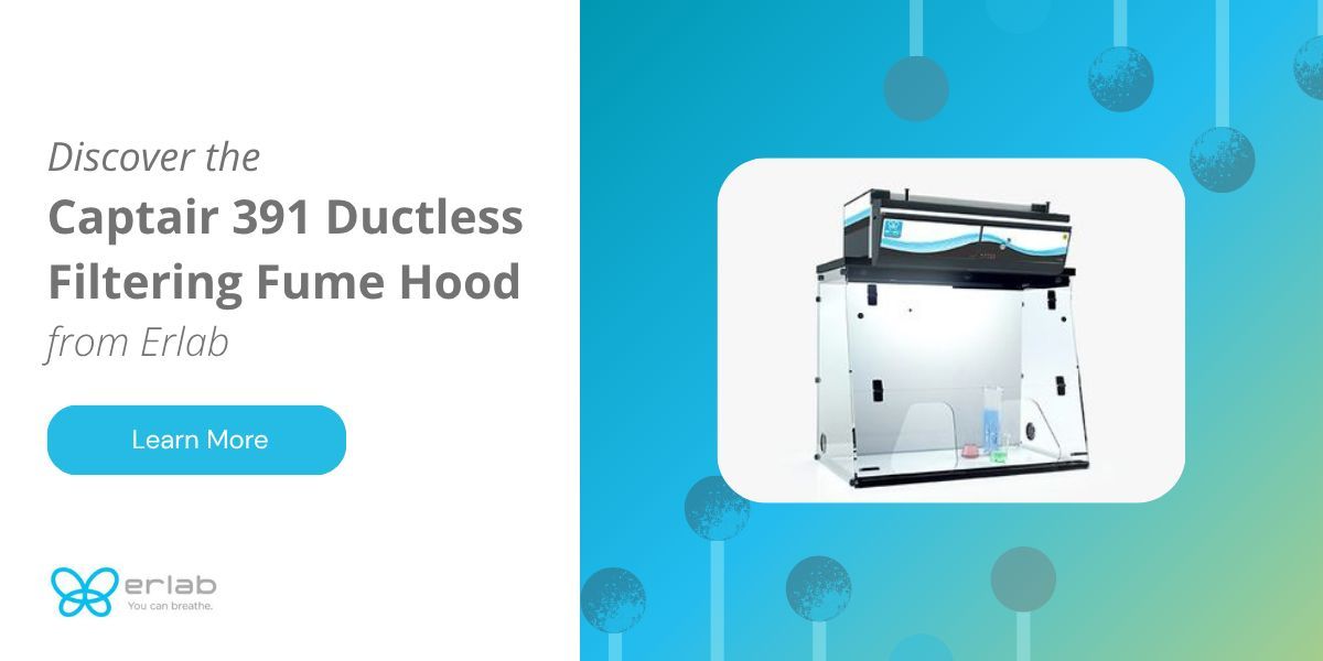 Labroots's tweet image. 🧪 Protect your lab with the power of advanced filtration. Erlab’s Captair 391 Ductless Fume Hood combines activated carbon and HEPA/ULPA technology for unmatched safety and performance. Learn more: buff.ly/JrjGapk  
#filtration #safety #fumehood #airquality #chemistry