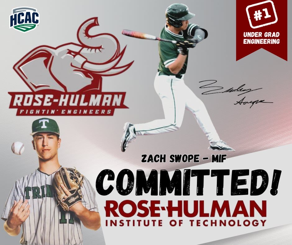 I'm excited to announce that I will be continuing my academic and athletic career at the Rose-Hulman Institute of Technology. I would like to thank God for the opportunities given to me and thank my parents and coaches who have been with me every step of the way.