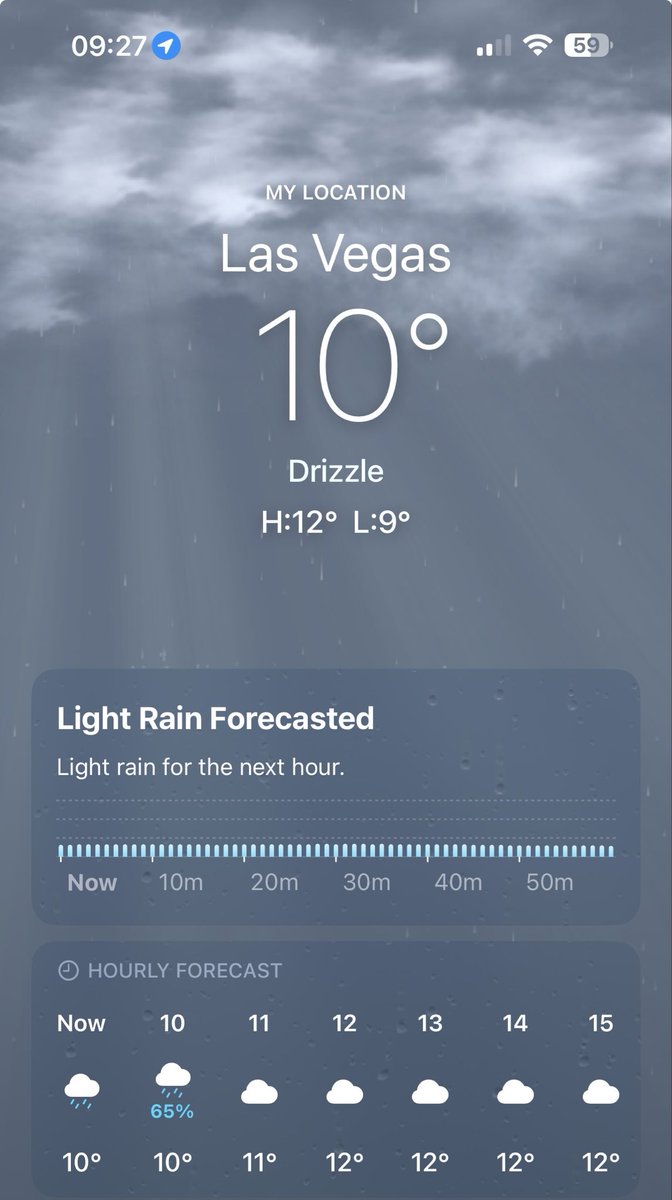 Update: Hope it rains tomorrow.
The best Japanese restaurant I know isn't in Japan. It's in Vegas.