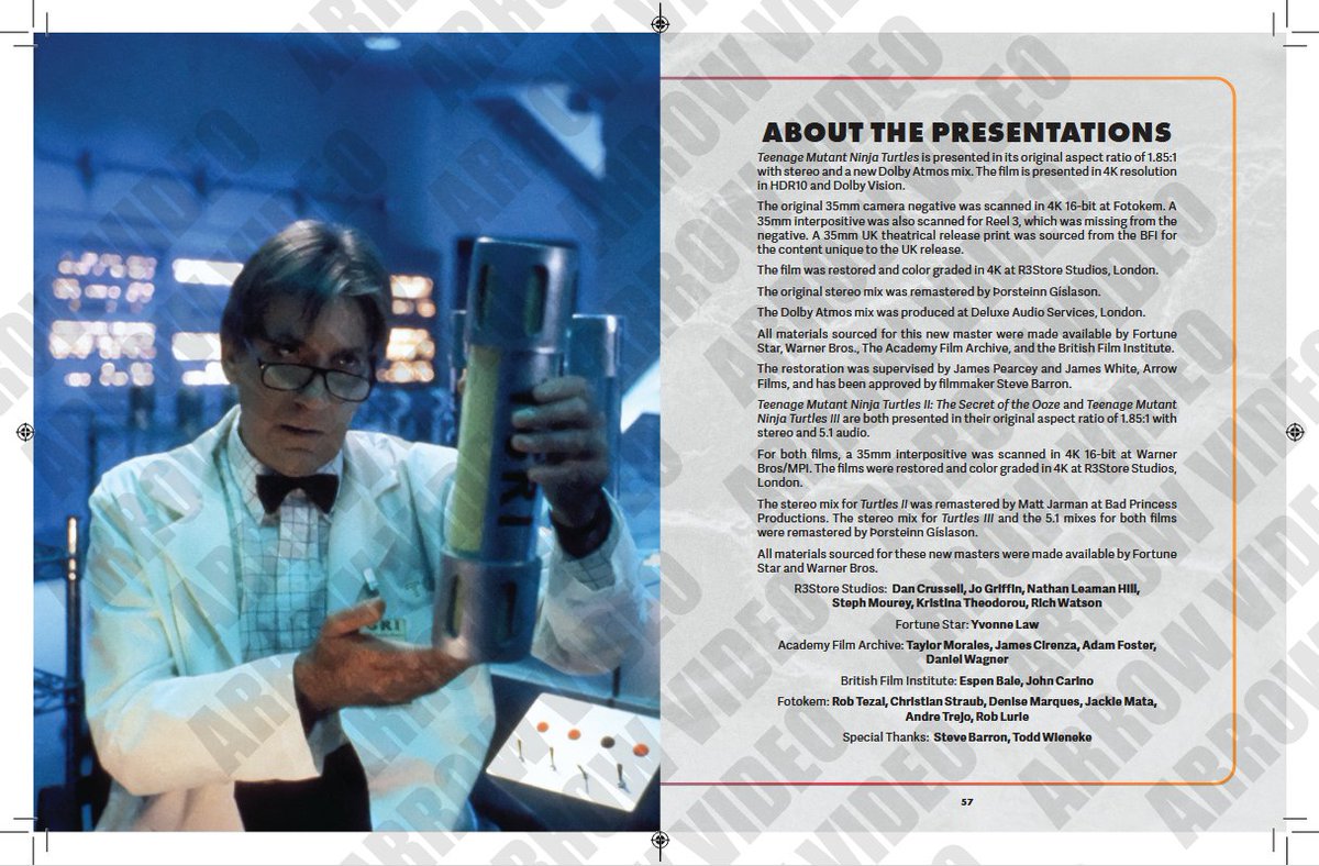 VforVashaw's tweet photo. Turtle-fam, @ArrowFilmsVideo's Limited Edition #TMNT Trilogy box set is shaping up to be the definitive home video event of the year!

I've been authorized by the awesome folks at @mvdentgroup &amp; Arrow to share a little sneak peek at the booklet that will accompany the release. https://t.co/M0eLSvv9oO