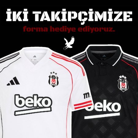 Ailemizin büyümesi şerefine sizlere güzel bir sürprizle geldik!

Voleybol formamız satışa çıkarılmadığından dolayı, siz değerli ailemize 2 adet Beşiktaş futbol forması hediye ediyoruz.

Çekilişe katılmak için:
• Bizi takip edin.
• Bu gönderiyi beğenip yeniden paylaşın.
•