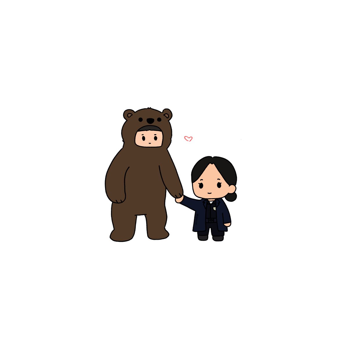 hqneyart's tweet image. timbear and lucy &amp;lt;3