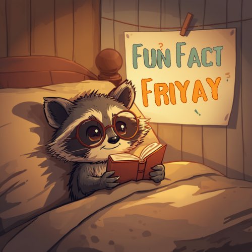 FUN FACT FRIYAYYY! 🐾 

Raccoons handle the cold with clever adaptability, fluffing up their thick fur and curling into cozy dens made from hollow trees, attics, or abandoned burrows. In winter, they slow down their activity, venturing out only when needed to conserve energy.