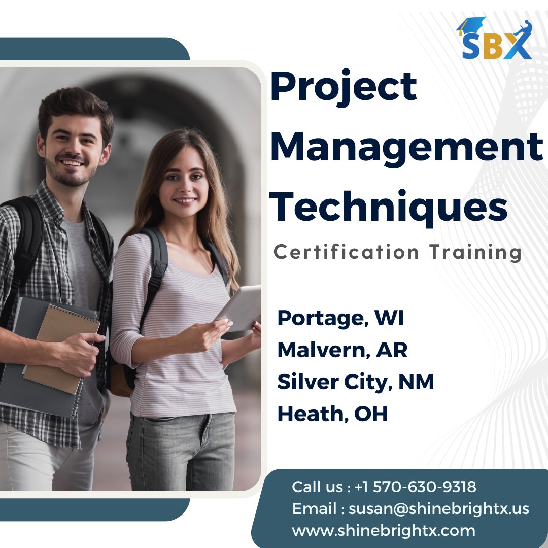 ShineBrightX's tweet image. Join our certification training to gain cutting-edge skills and become the go-to project leader in your organization.
Learn more: bit.ly/43Gr5Qk
#projectmanagementtechniques #pmtechniques #portage #wi #wisconsin #malvern #ar #arkansas #silvercity #newmexico #heath #ohio