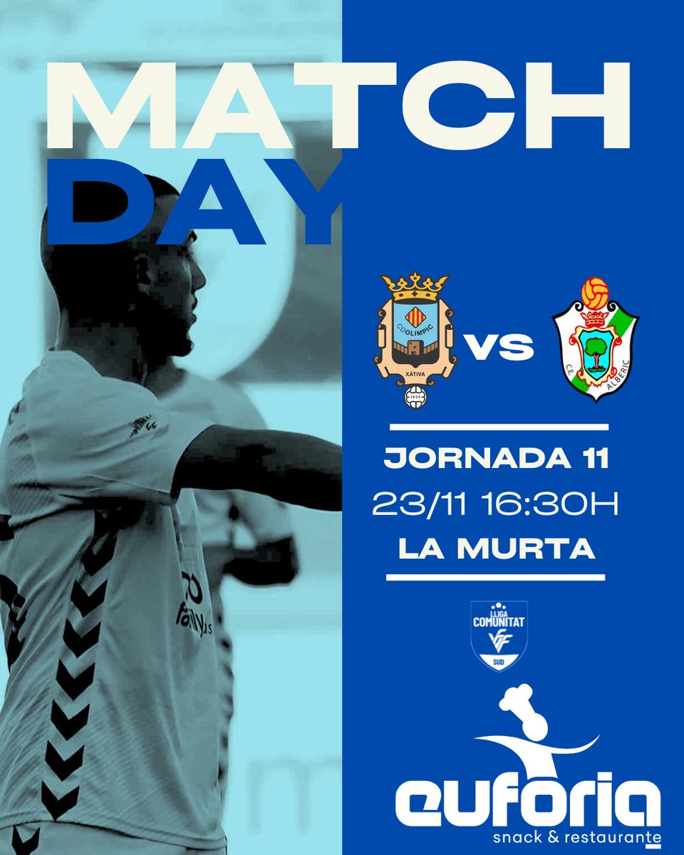 CD_Olimpic's tweet photo. ✅ CONFIRMEM ✅

📆 Diumenge 23 de novembre

🕢 16:30 hores

🏆 Lliga À Punt Comunitat

🆚 CE Alberic

🏟️ La Murta

📍 Xàtiva

#CDOlimpic #LaMurta #xativa https://t.co/0vHWxU5Q6D