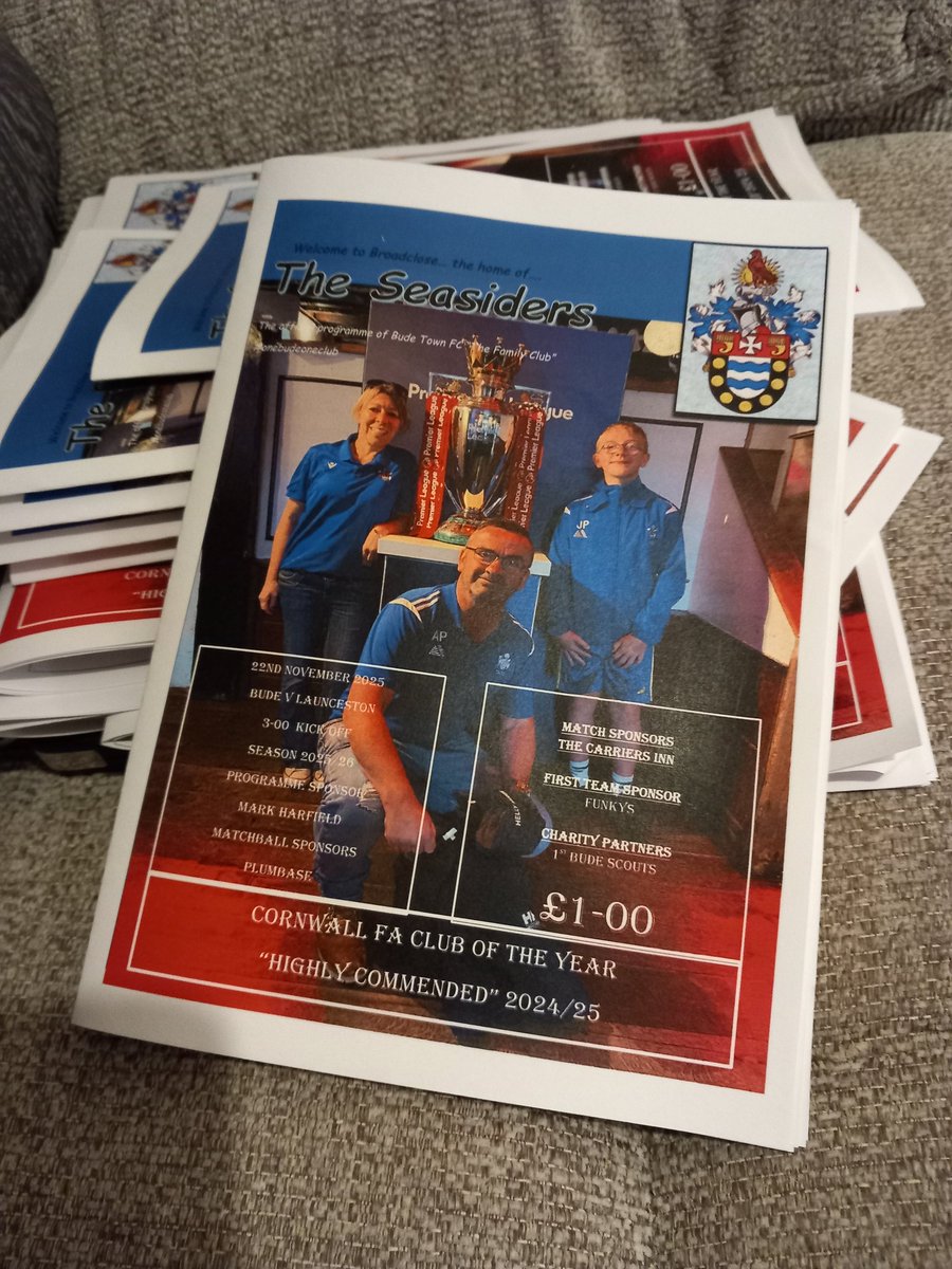 Saturday Football at <a href="/BudeFc/">Bude FC</a> with Launceston the visitors. <a href="/swpleague/">WALTER C. PARSON PENINSULA LEAGUE</a> <a href="/swsportsnews/">South West Sports News</a> kick off 3PM...