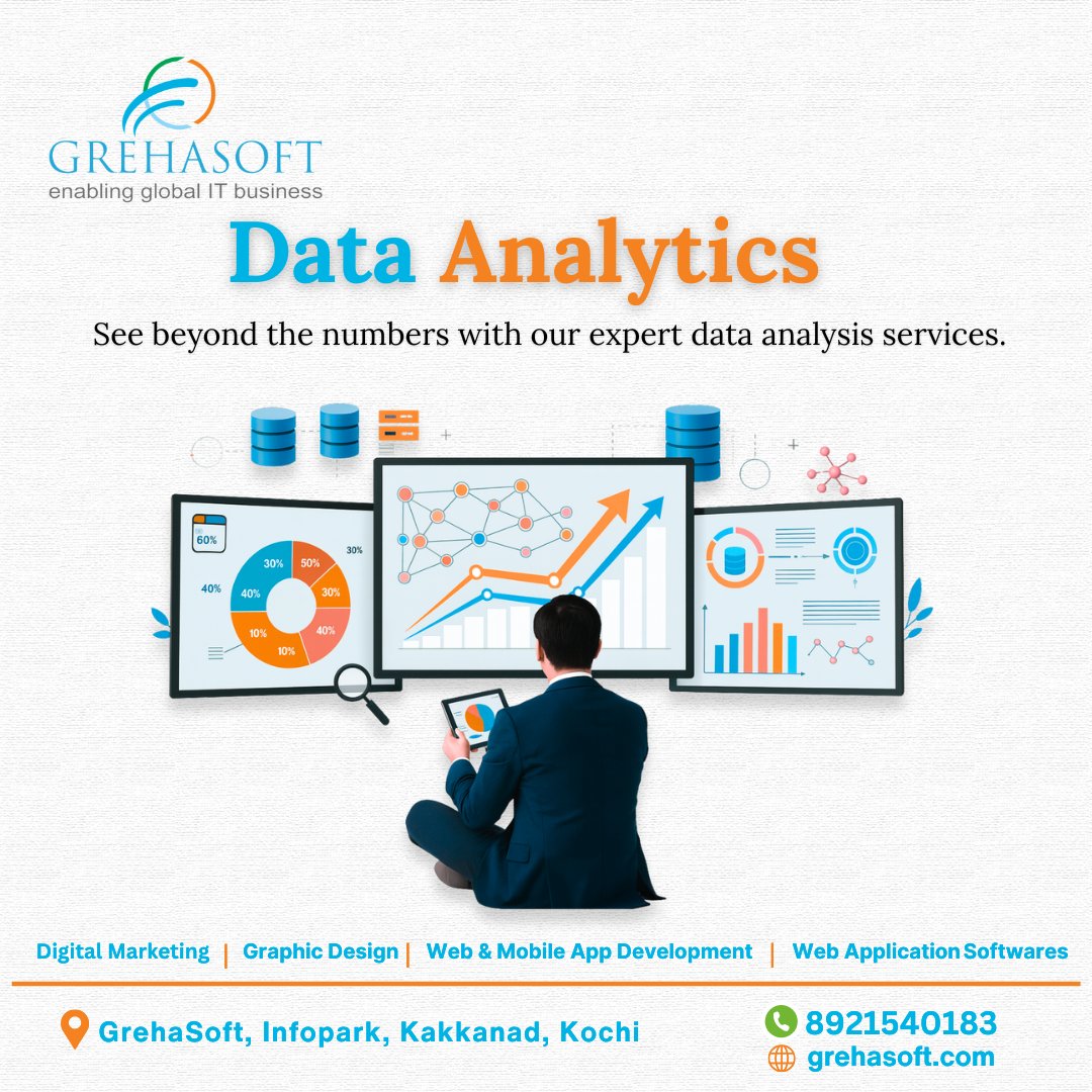 grehasoft's tweet image. When your business speaks through data, Grehasoft helps you hear it clearly — with advanced data analytics services.
.
.
Visit our website to learn more: grehasoft.com

#Grehasoft #dataanalyst #dataanalytics #branding #digitalmarketing #kochi #kerala