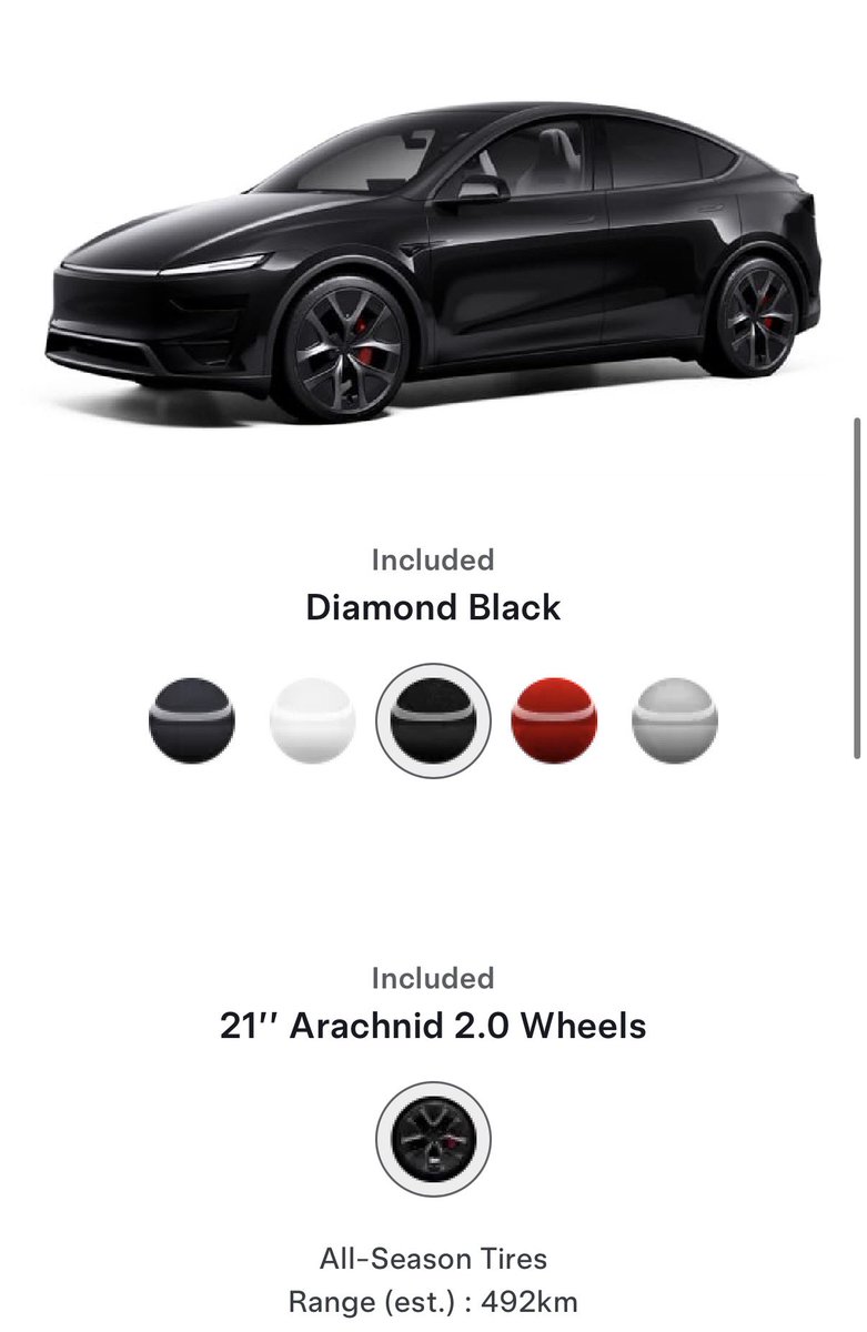 RjeyTech's tweet image. You can now order a Model Y Performance in Canada for $77,600

- free white interior upgrade
- free colour upgrade 
- free 21 inch Arachnid wheels 

This is a pretty good deal. 

ts.la/rjey67365