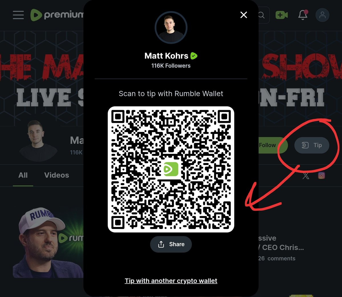 ric_rac's tweet image. Tip button will also be on channel 

During this current beta phase, tip buttons will only be visible to users who download the Rumble Wallet app on Android, sign in and create a wallet. Also, you can recieve tips from other wallets

App download link below 👇