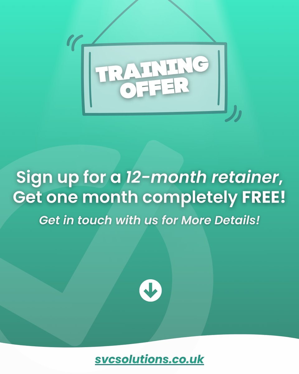 SVC_Solutions's tweet image. 🔥 Black Friday Deals!

1️⃣ Training: Sign up for a 12-month retainer, get 1 month FREE (ends 10 Dec).

2️⃣ Recruitment: Fill a vacancy, next placement HALF PRICE.

👉 svcsolutions.co.uk

#BlackFriday2025 #EmployeeDevelopment #BusinessSupport