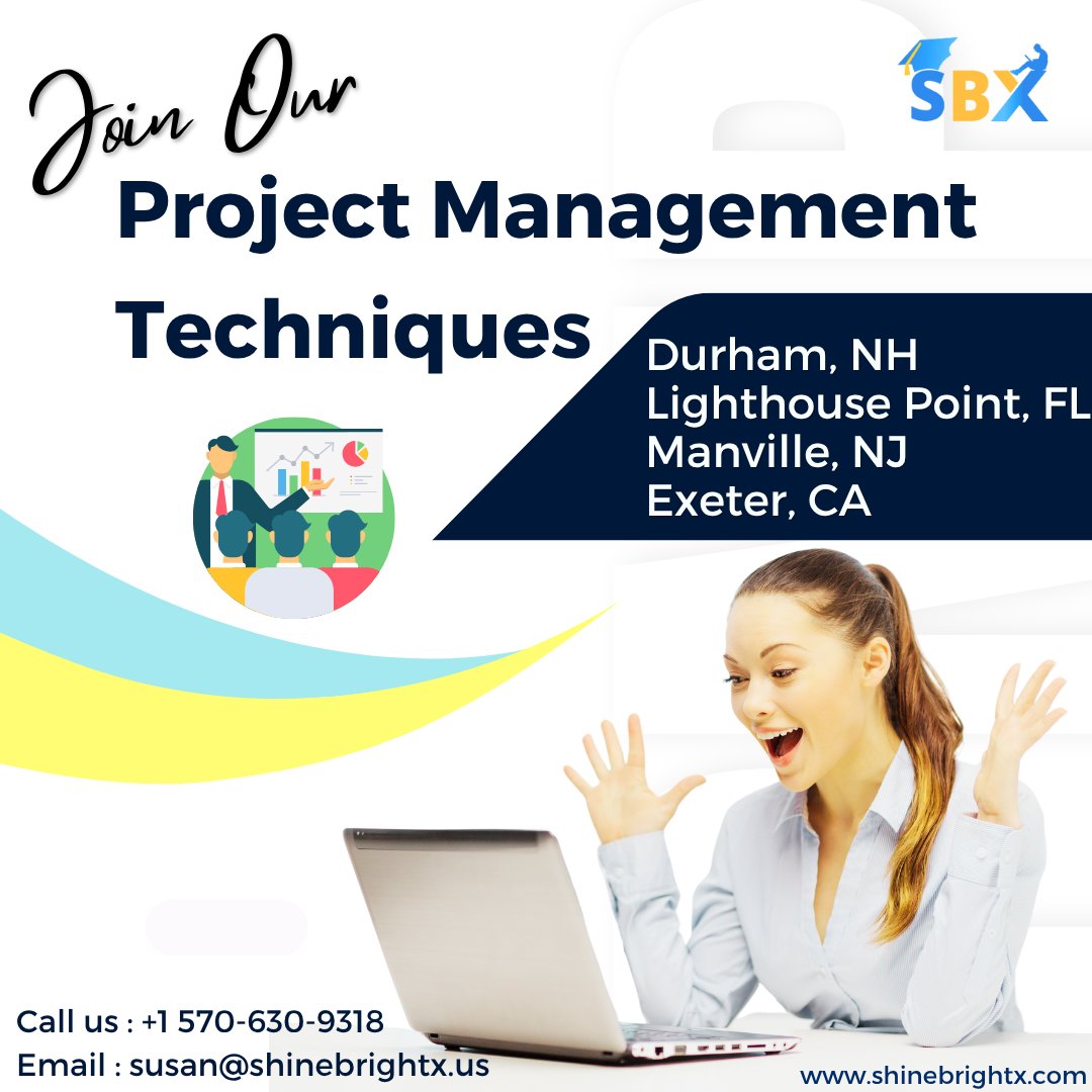 ShineBrightX's tweet image. 🚀Ready to elevate your project management skills? Learn the advanced techniques that will set you apart in your career.
bit.ly/43Gr5Qk
#projectmanagementtechniques #pmtechniques #durham #newhampshire #lighthousepoint #florida #manville #newjersey #exeter #ca #california