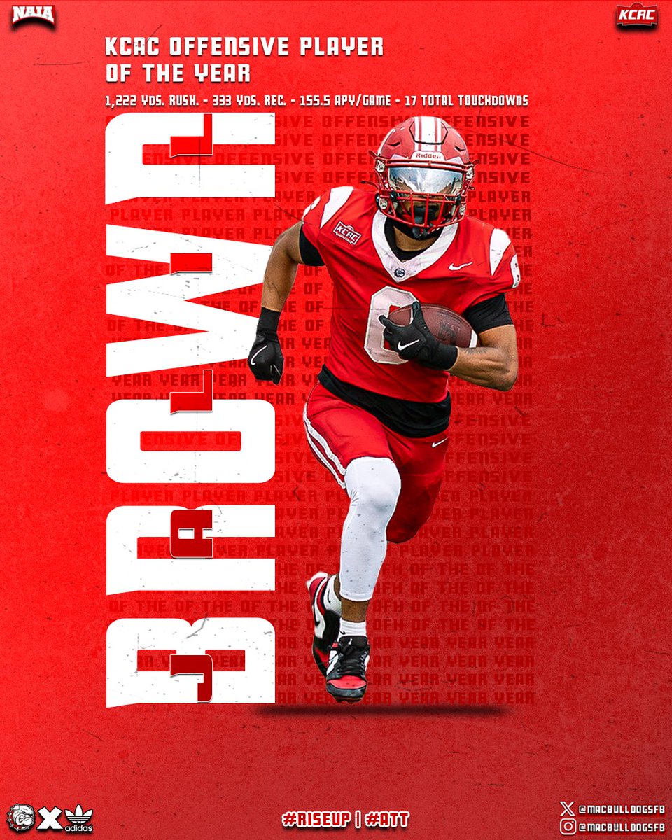 He’s the Real Deal, folks. The TWO TIME <a href="/kcacsports/">Kansas Collegiate Athletic Conference</a> Offensive Player of the Year, Jalil Brown!

#RiseUp | #ATT