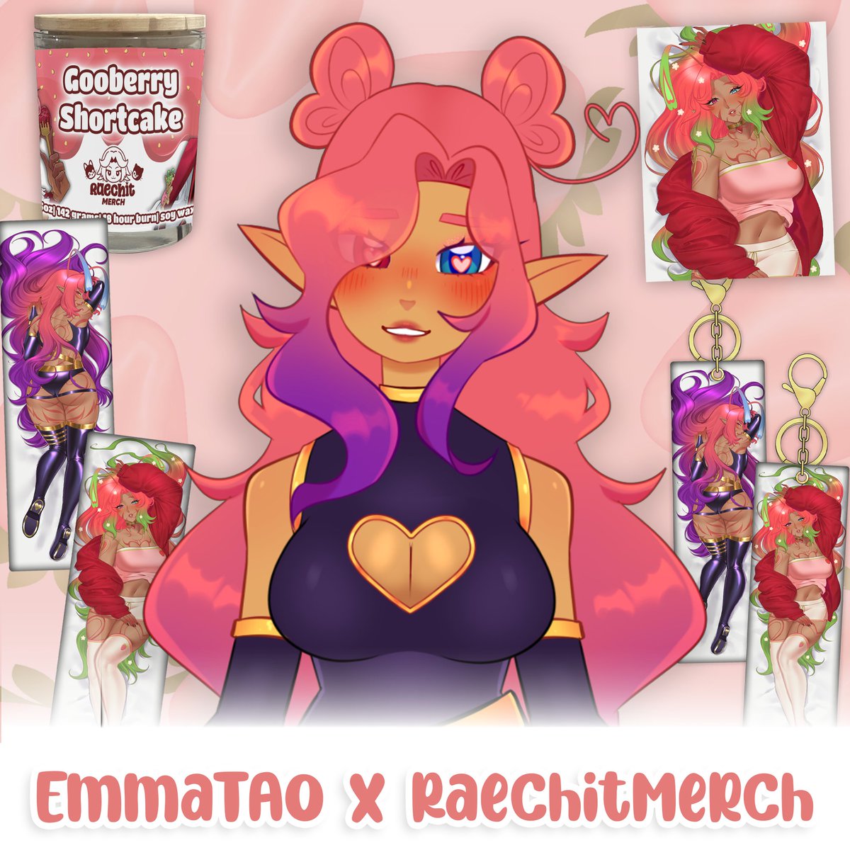 RaechitMerch's tweet image. 👽EmmaTAO x RaechitMerch🎪

Welcome to the show! Did you bring your snacks? If not, you can pick some up from our @TheAlienOutcast  collab! With a daki, keychain, photo card, and candle, you can have your fill! Pre-orders end Dec. 20!

⬇️Collection Link⬇️
raechitmerch.com/collections/em…