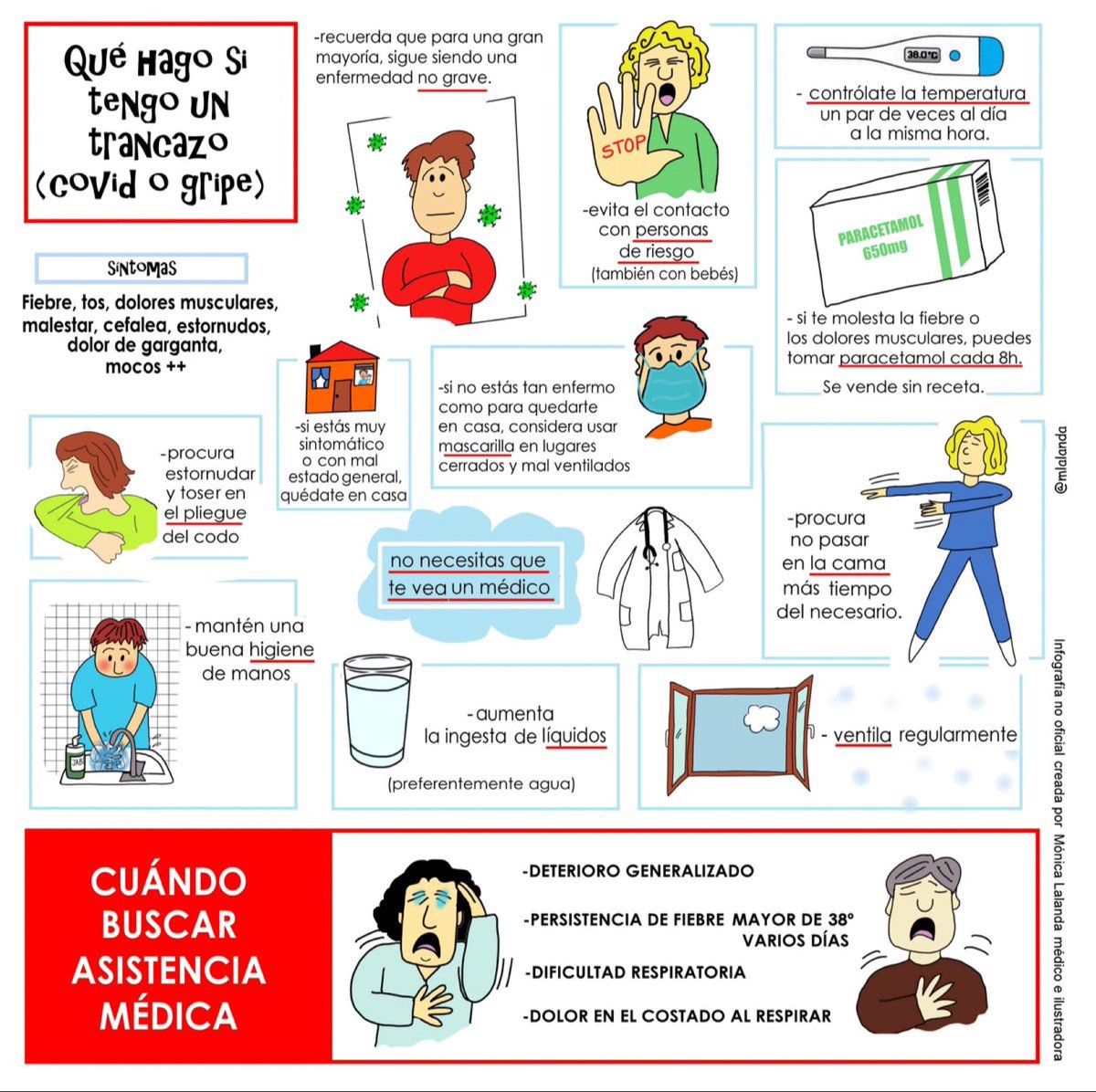 Llega la época de la #gripe‼️
Atención a las enseñanzas de la crack de <a href="/GraficaMedicina/">Medicina-Grafica (SEMGRAF)</a> la Dra. Monica <a href="/mlalanda/">Mónica Lalanda</a> 
Auténtico #ServicioPúblico 👍