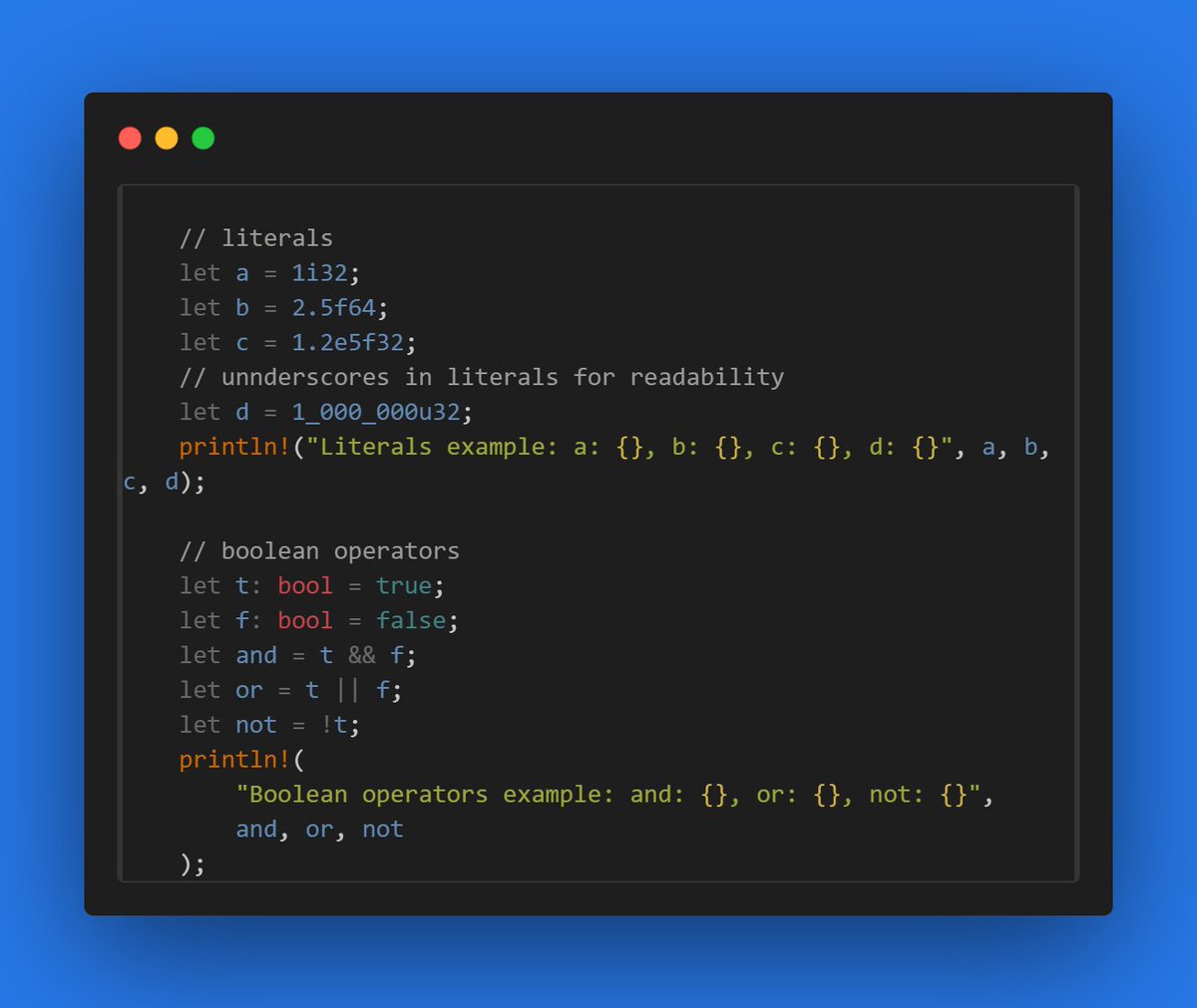 Obiajulu_M's tweet image. Day 4 of Learning Rust for Blockchain Development 🚀 Clearer enums + Result handling, if/else logic, operators, structs &amp;amp; methods (static + instance). Foundations getting solid. 🦀 #RustLang #Blockchain #Web3 #100DaysOfCode #RustForBlockchain