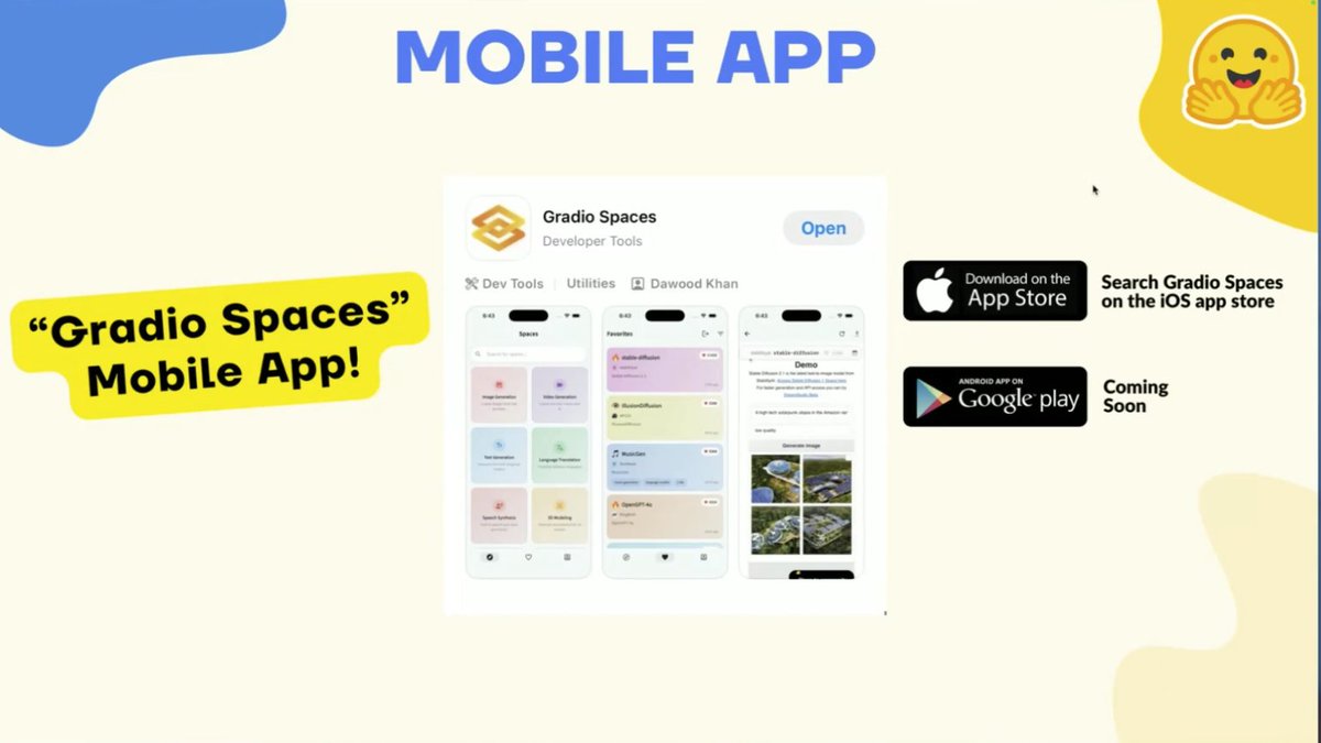 Gradio Spaces mobile UI