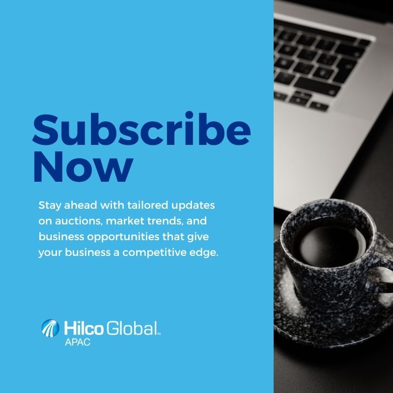 Unlock tailored insights on auctions, market trends, and opportunities to sharpen your strategy and strengthen your position.

📩 Register today &gt;&gt; hilcoapac.com/buy-sell/#sign…

#hilcoapac #businessgrowth #marketinsights #signup