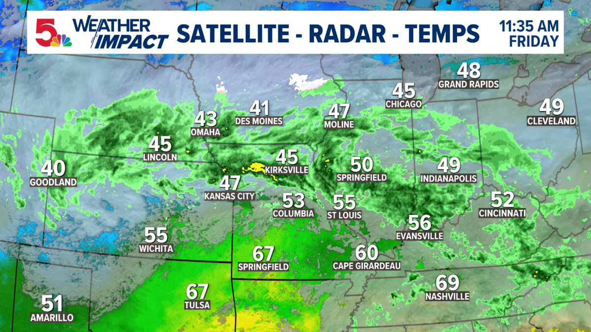 scottontvKSDK's tweet image. A look at clouds, radar and temps across the region. Get the latest forecast at ksdk.com/weather #stlwx