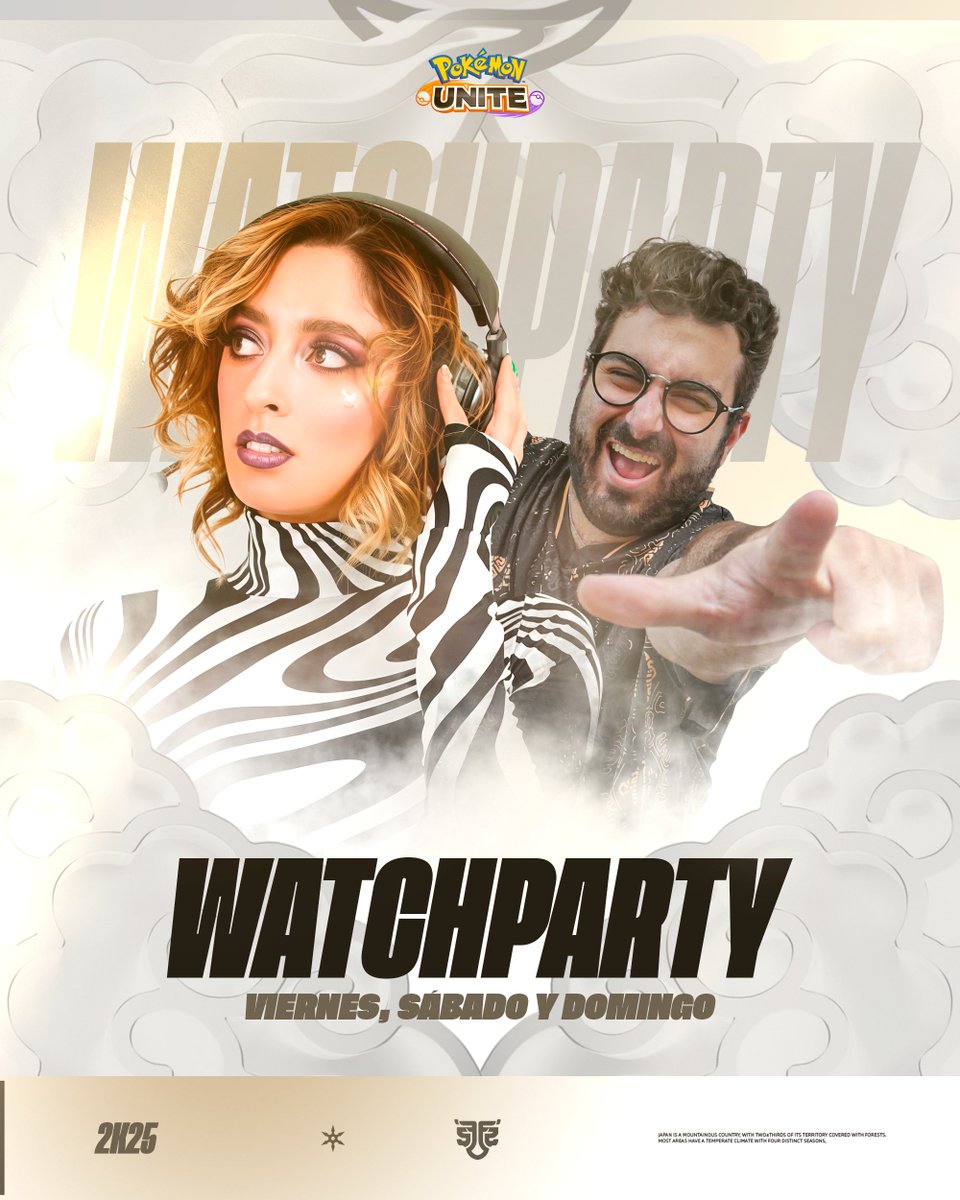 ¡ALERTA DE WATCHPARTY! 
⚡️ POKÉMON LAIC ⚡️

Nuestro Creador de Contenido <a href="/SteffuYT/">FS Steffu</a> estará junto a  <a href="/Mariyolo_1/">Mariyolo</a>, Cáster de #PokemonUNITE en un espacio lleno de emociones y sorpresas por este increíble evento oficial que se celebrará durante el 21, 22 y 23 de Noviembre 🗓️🎯

No te