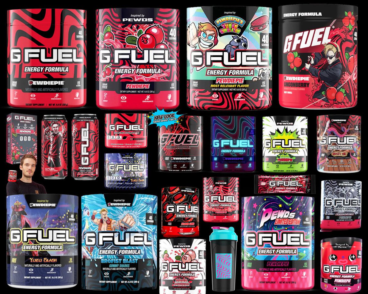 satonic_energy's tweet image. THIS IS EVERY SINGLE PEWDIEPIE @GFuelEnergy TUB…. YALL THIS TOO MUCH…. but also like 😅 not enough 🫦 #gfuel #pewdiepie @LWIAY_bot