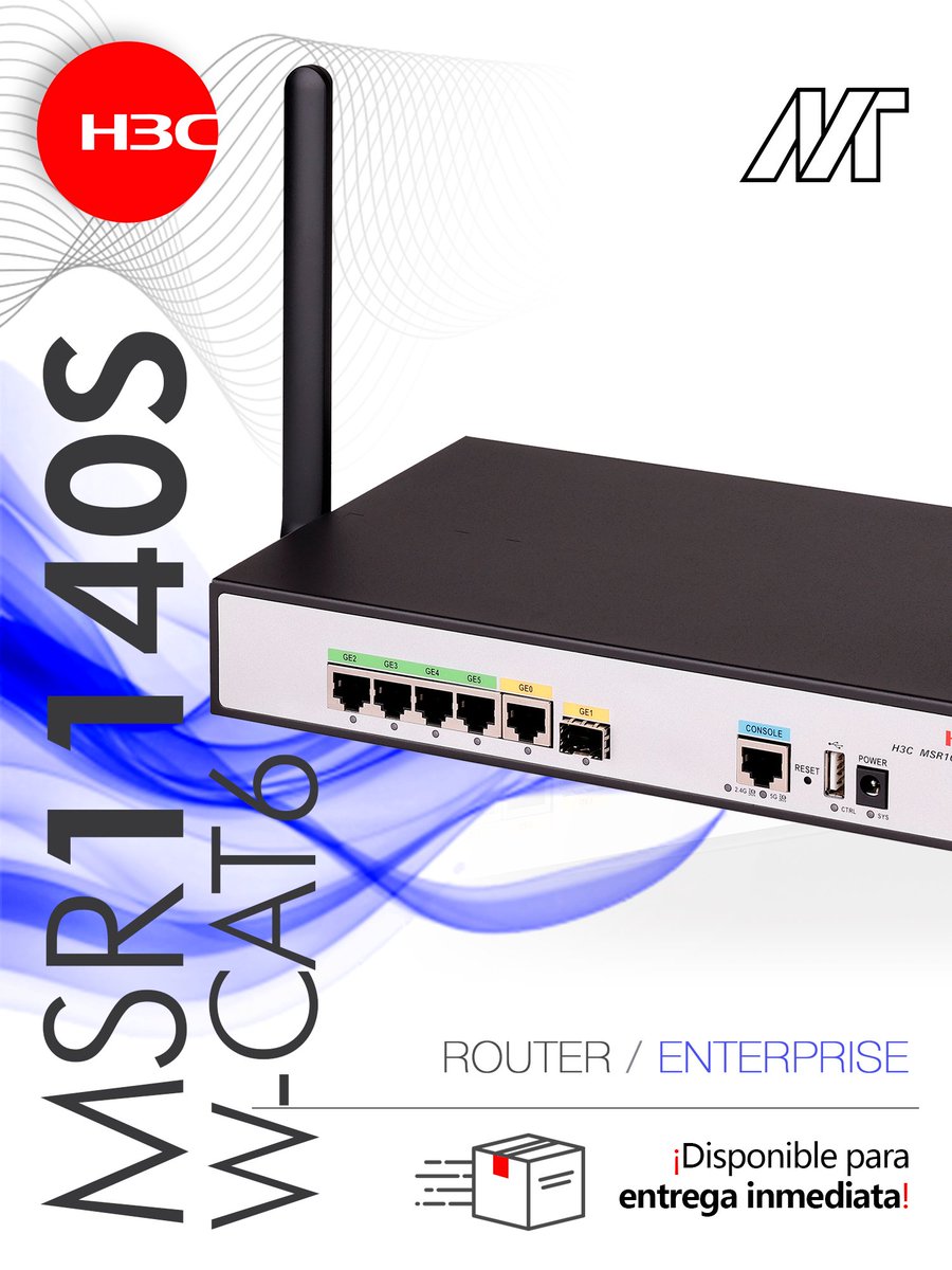 massivetechmx's tweet image. Router MSR1140S W-CAT6
Portafolio Enterprise

#h3c #h3cmassivetech #massivetech #router #routing #ruteo #Cloudnet
@H3CGlobal 

Somos arquitectos de soluciones tecnológicas.
Contáctanos para conocer más sobre nuestras soluciones:
📞559275 9710
✉️ info@massive-electronic.mx
